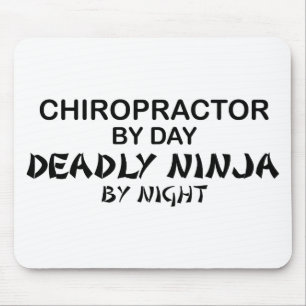 Chiropractor Deadly Ninja by Night Mouse Pad