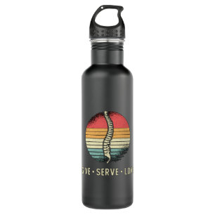Chiropractor Give Serve Love Chiro Chiropractic 710 Ml Water Bottle