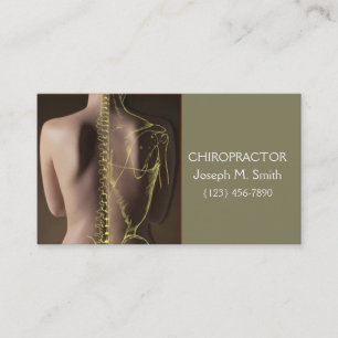 Chiropractor & Health Business Card