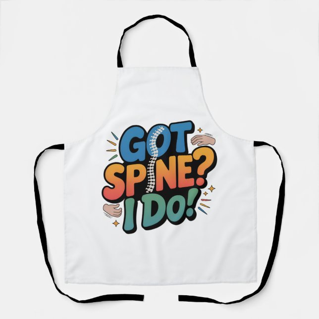 Chiropractor Humour Spine Health Quote Apron (Front)