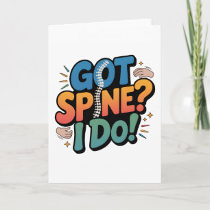 Chiropractor Humour Spine Health Quote Card