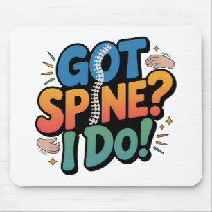 Chiropractor Humour Spine Health Quote Mouse Pad