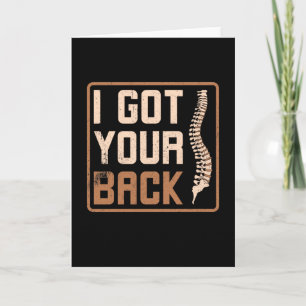 Chiropractor I Got Your Back Card