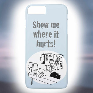 Chiropractor is Treating a Patient Funny Cartoon Case-Mate iPhone Case
