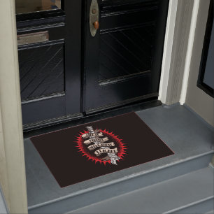 Chiropractor Life is Happier When you're aligned Doormat