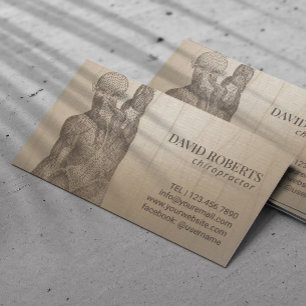 Chiropractor Massage Therapy Vintage Appointment Card