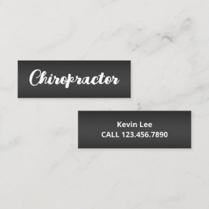 Chiropractor Mini Business Card