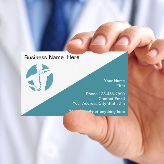 Chiropractor Modern Design Business Card (Creator Uploaded)