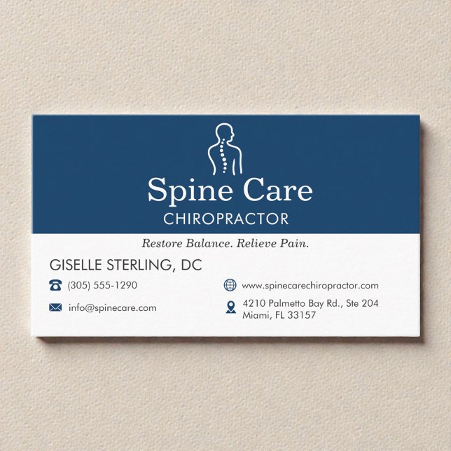 Chiropractor Office Business Card (Creator Uploaded)