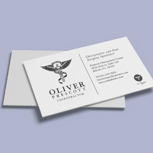Chiropractor Professional   Minimalist Style White Business Card