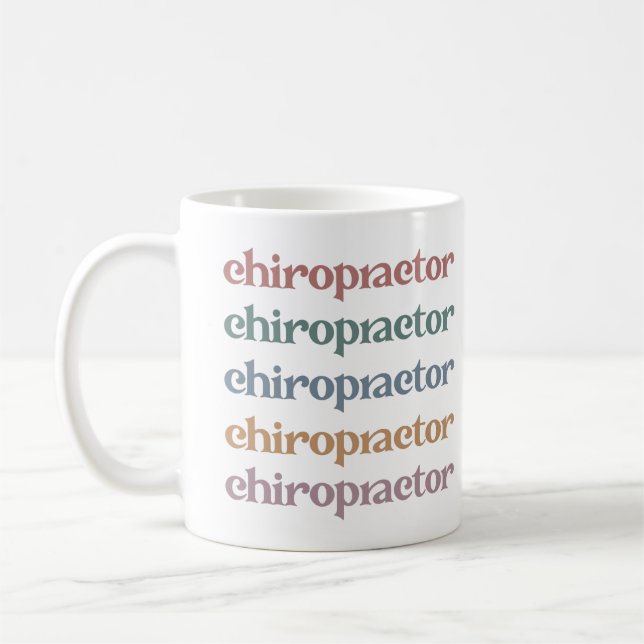 Chiropractor Retro Chiropractic Chiro Squad Gifts Coffee Mug (Left)