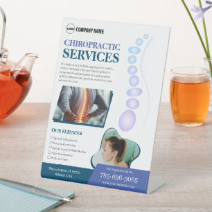 Chiropractor Services Custom Pedestal Sign