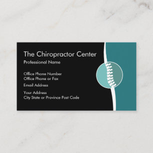 Chiropractor Spine Theme Business Card
