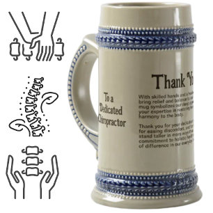 Chiropractor Thank You Message Beer Stein