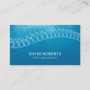 Chiropractor Therapist Blue Water Appointment Card