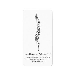 Chiropractor Therapist Chiropractic Care Clinic Label