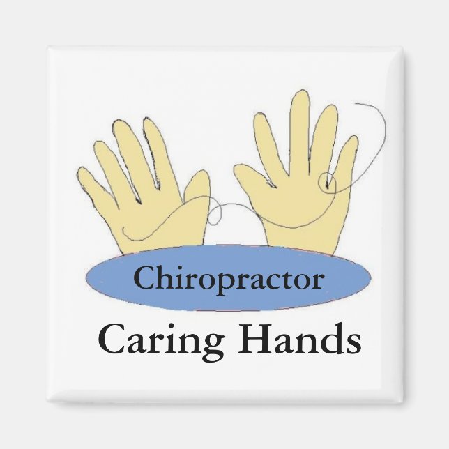 Chiropractors Have Caring Hands Magnet (Front)