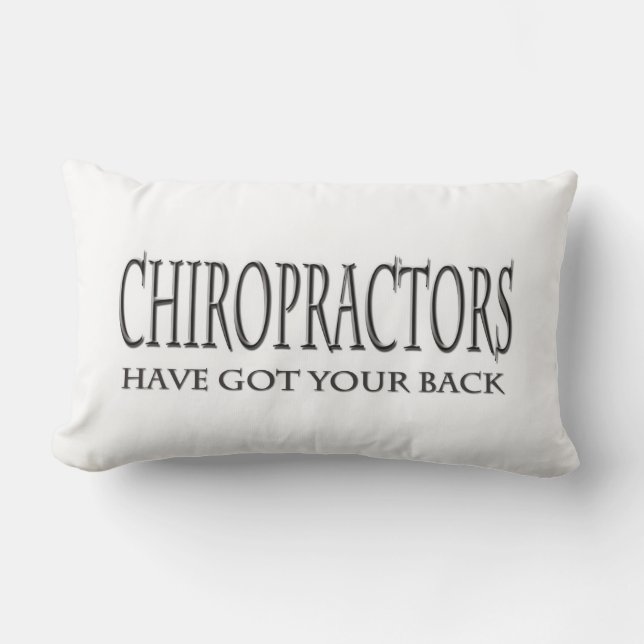 Chiropractors Have Got Your Back Lumbar Pillow (Front)