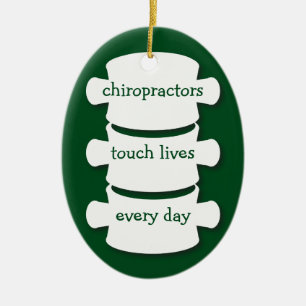 Chiropractors Touch Lives Personalized Ornament