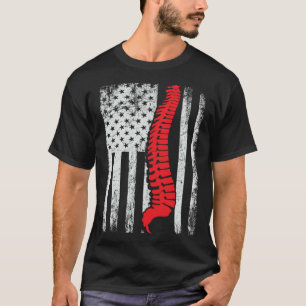 chiropractors USA Flag spines for chiropractic  1 T-Shirt