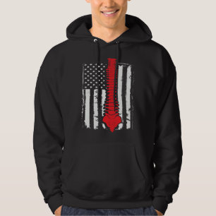chiropractors USA Flag spines for chiropractic  2 Hoodie