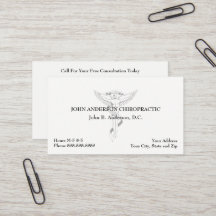 Chiropraticien Chiropratique Carte de visite