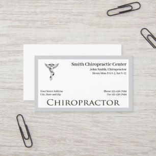 Chiropraticien Chiropratique Carte de visite
