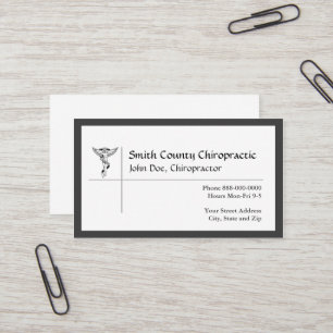 Chiropratique Chiropraticien Carte de visite