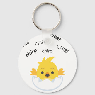 Chirp Hatching Chick Cute Emoji Keychain