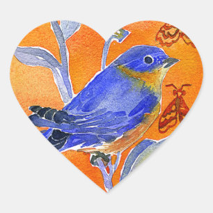 'Chirp' Heart Sticker
