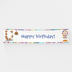 Chirpy Chickens acrobat squad birthday Banner