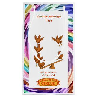 Chirpy Chickens acrobat squad Small Gift Bag