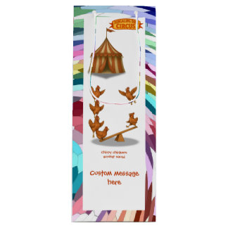 Chirpy Chickens acrobat squad Wine Gift Bag