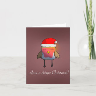 Chirpy Christmas Folded Holiday Card