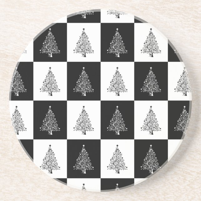 Chirstmas Tree Chess Coaster (Front)