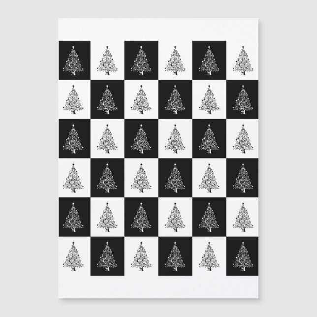 Chirstmas Tree Chess Holiday Card (Front)