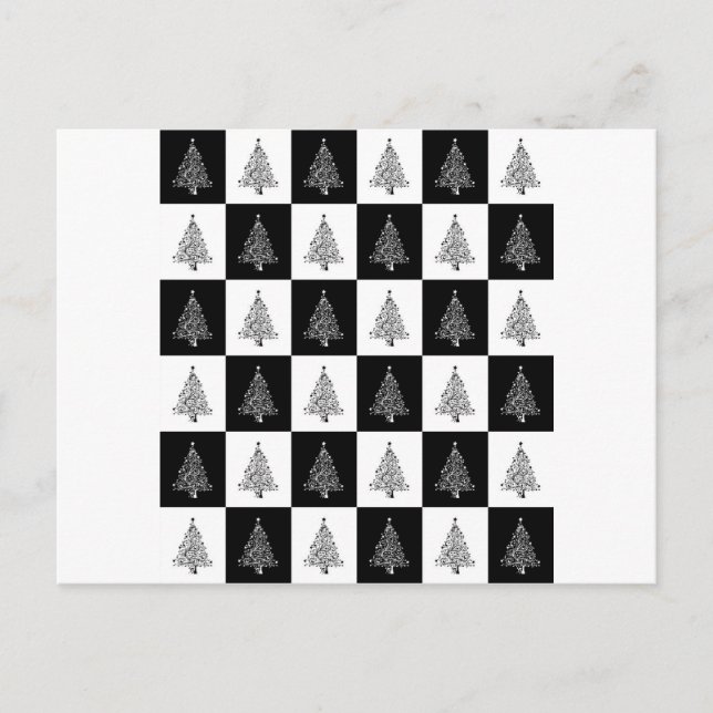 Chirstmas Tree Chess Postcard (Front)