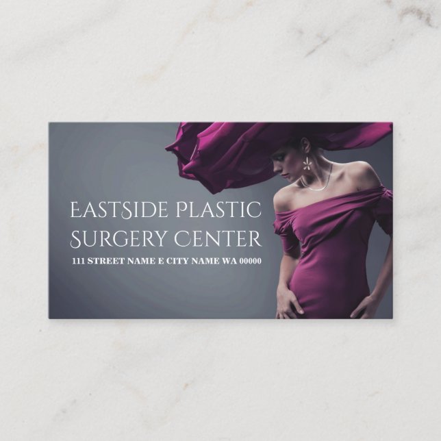 Chirurgien plastique Cosmétique Médicale Carte de  (Devant)