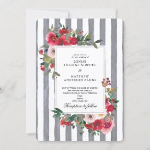 Chiseled Stone Coloured Wedding Invitation