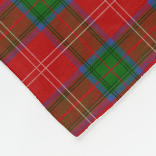 Chisholm Family Tartan Plaid Pattern Fleece Blanket