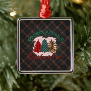 Chisholm Hunting Modern Original Scottish Tartan  Metal Ornament