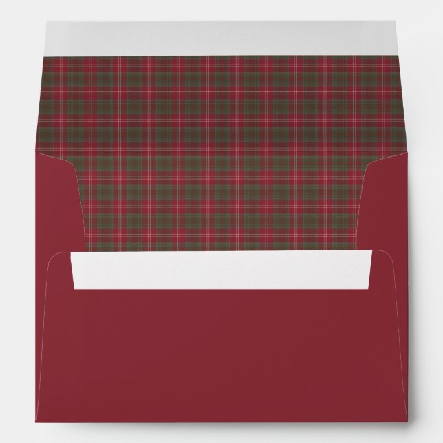Chisholm Weathered Original Scottish Tartan Envelope (Back (Bottom))