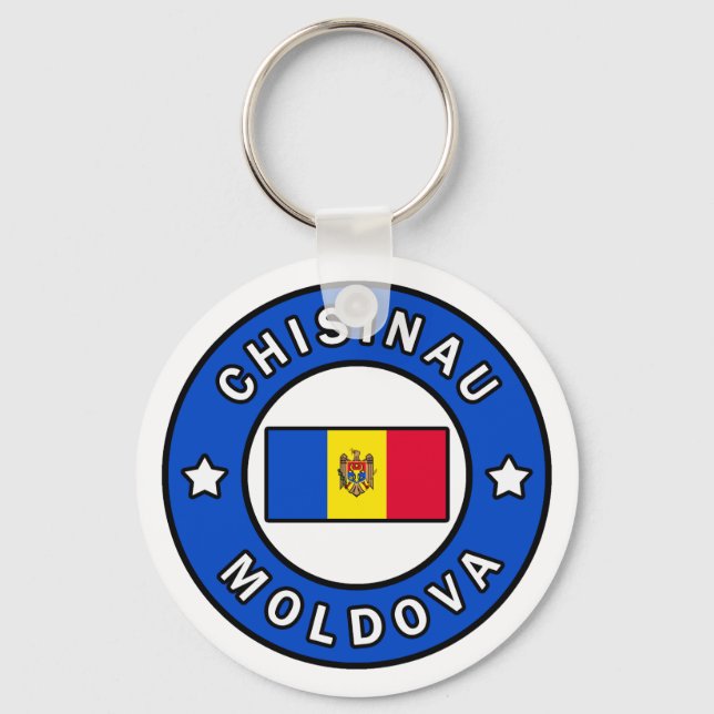 Chisinau Moldova Keychain (Front)