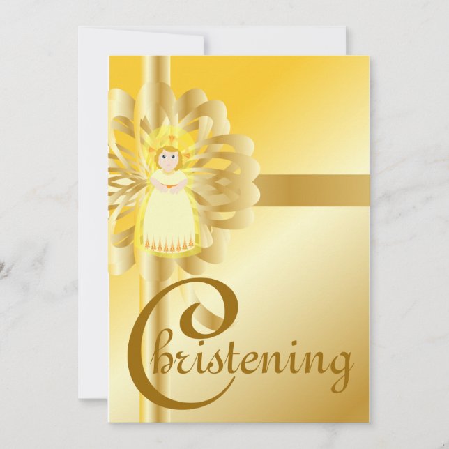 Chistening  -Customize Invitation (Front)