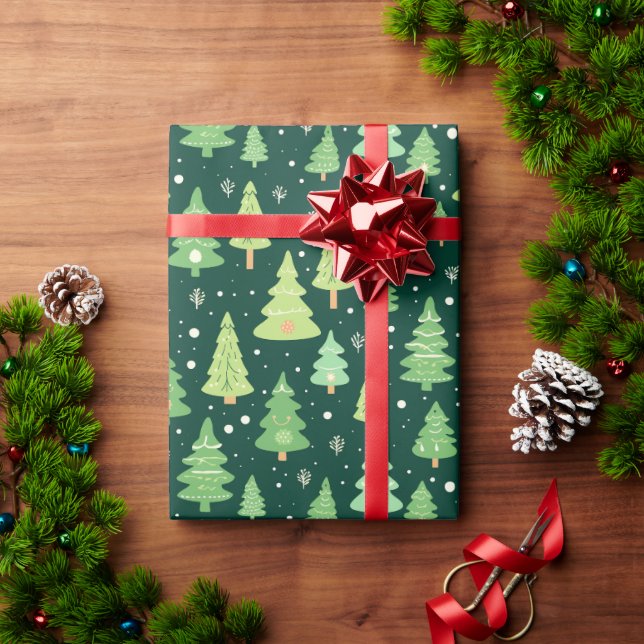 Chistmas Tree Wrapping Paper (Holiday Gift)