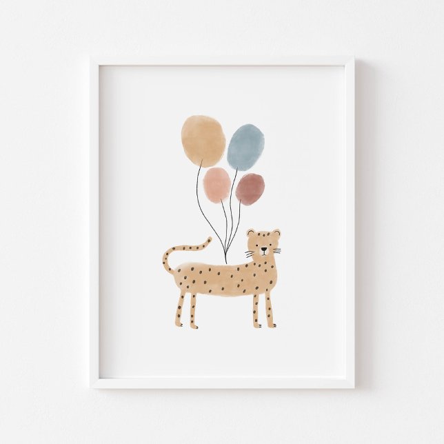 Chita de couleur boho avec affiche de ballons (Créateur téléchargé)