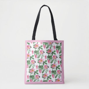 Chitzy Pink Wild Rose Tote Bag