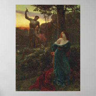 Chivalry by Frank Bernard Dicksee Poster