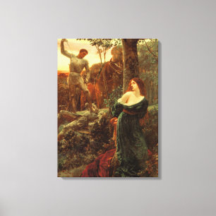 Chivalry (by Frank Dicksee) Canvas Print