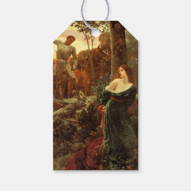 Chivalry (by Frank Dicksee) Gift Tags (Front)